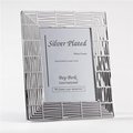 Bey Berk International Bey-Berk International SF194-11 Silver Plated 5 x 7 in. Picture Frame with Easel Back SF194-11